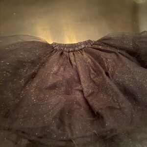 Pottery Barn Kids Black Skirt with Gold Accents